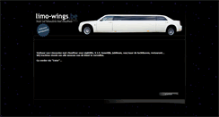 Desktop Screenshot of limo-wings.be